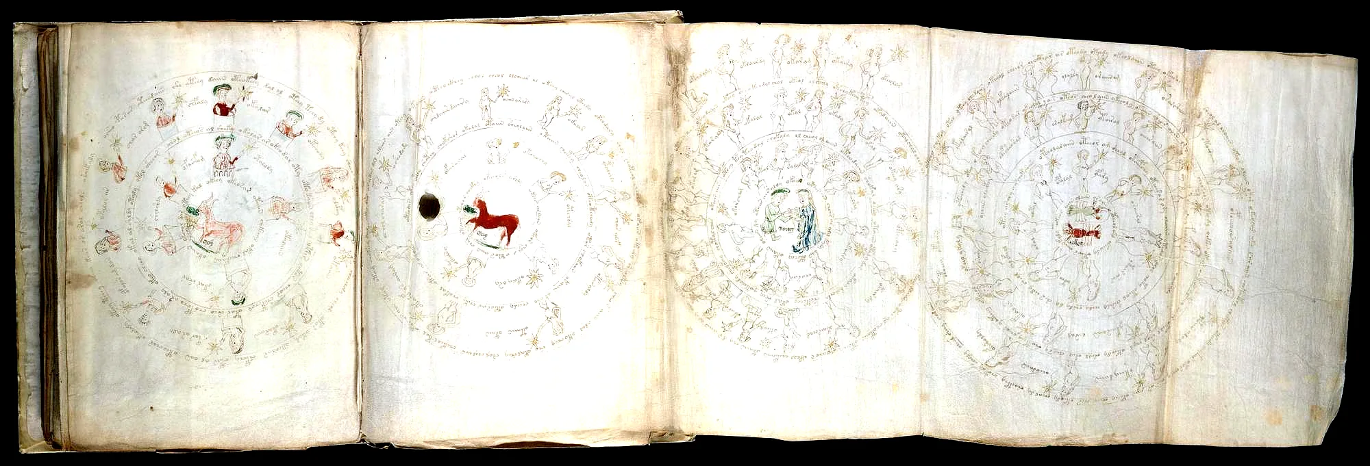 f72r3 Spring Zodiac Wheel With 30 Labeled Star-Nymphs (1° per Day/Degree)